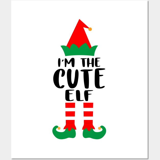 I'm The Nurse Cute Elf Family Matching Group Christmas Costume Outfit Pajama Funny Gift Wall Art by norhan2000